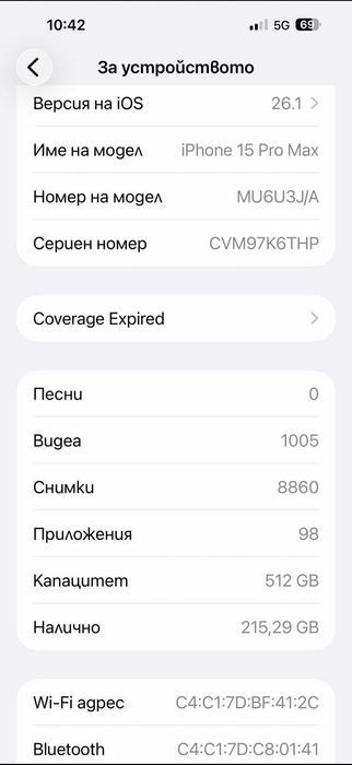 iPhone 15 Pro Max 512GB – Black Titanium