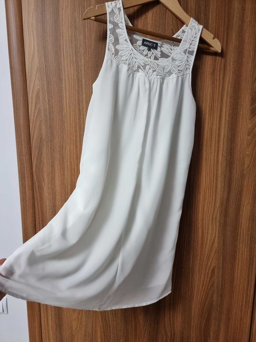 Rochita Apricot babydoll din voal, marimea L