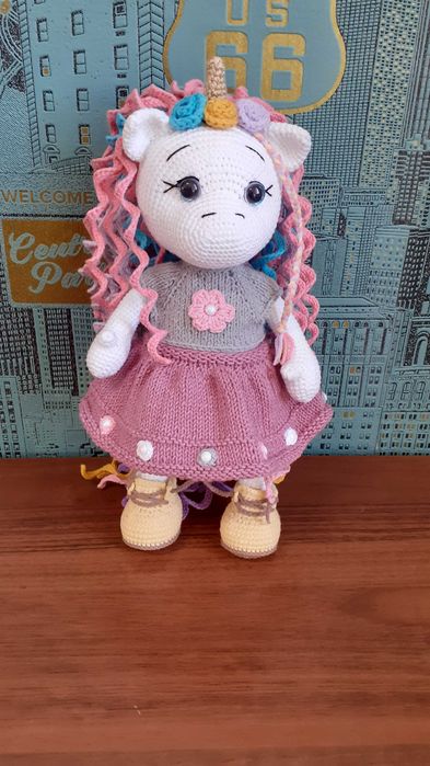 Игрушка ручной работы. Единорожка