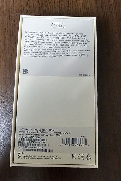 Cutie iPhone 8 Gold 64GB Originală