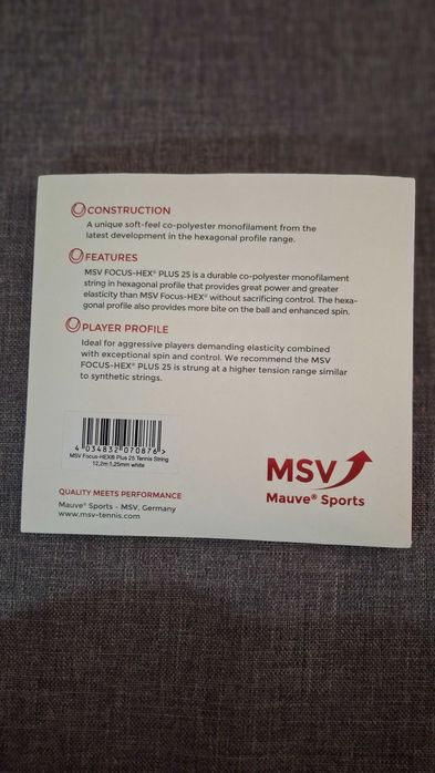 Тенис кордаж MSV FOCUS- HEX PLUS 25