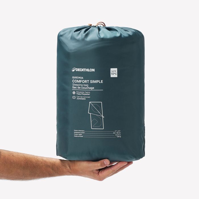 Sac de dormit pentru camping Confort 10° - produs resigilat Decathlon