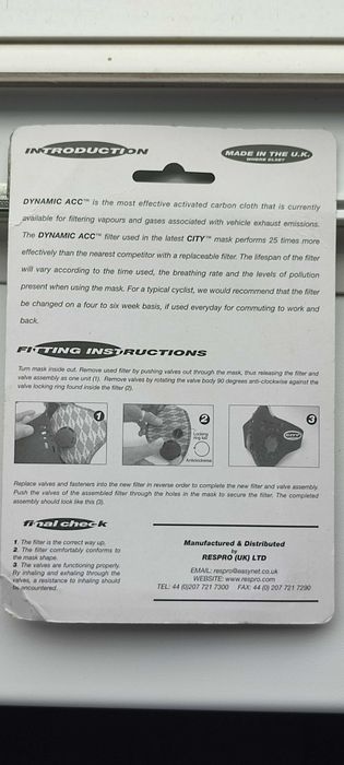 Филтър маска за лице Respro City X2 L