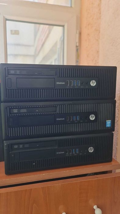 Calculatoare Desktop HP, 2 cu procesor AMD A8 si unul cu procesor i5, toate 3 cu 16 Gb RAM, 1 TB HDD, toate sunt refurbished, curatate!!!