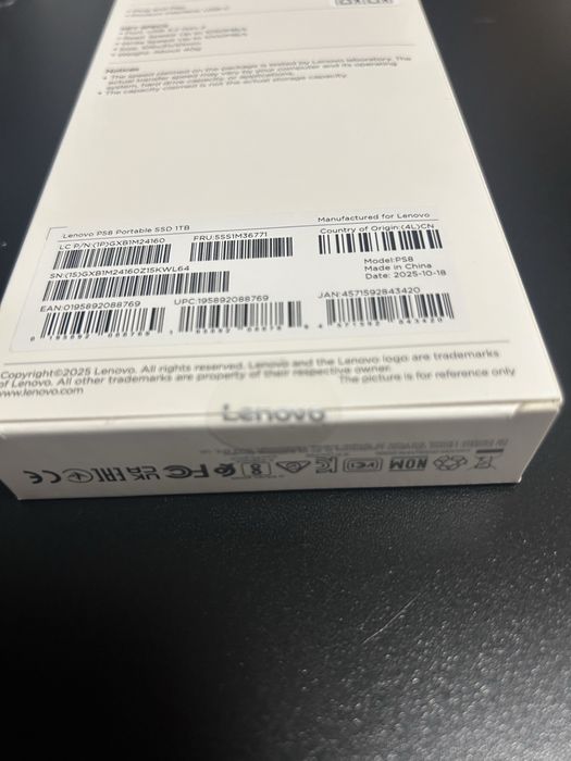 Lenovo PS8 Portable SSD 1TB
