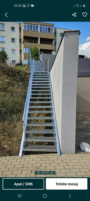 scarii metalice zincate exterioare și pentru incendii