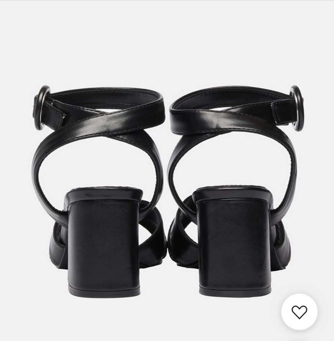 Дамски сандали на ток MIA&JO, черен цвят