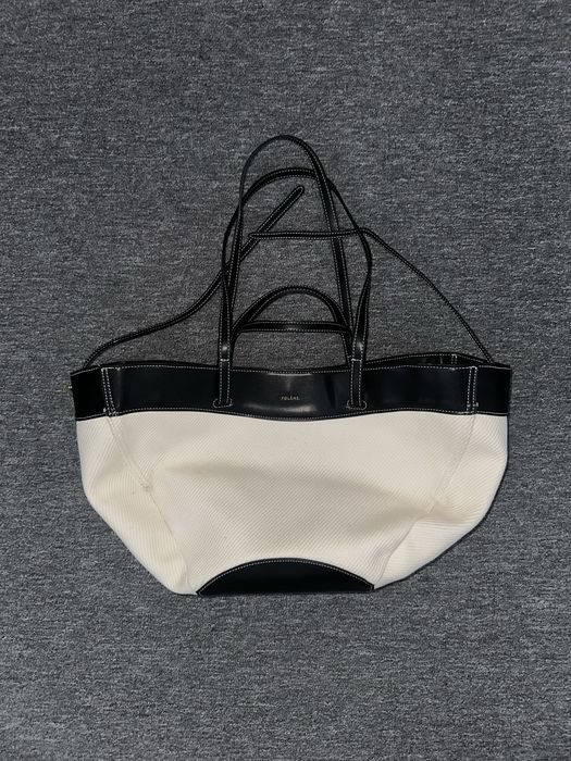 Polene Cyme Black Canvas дамска чанта