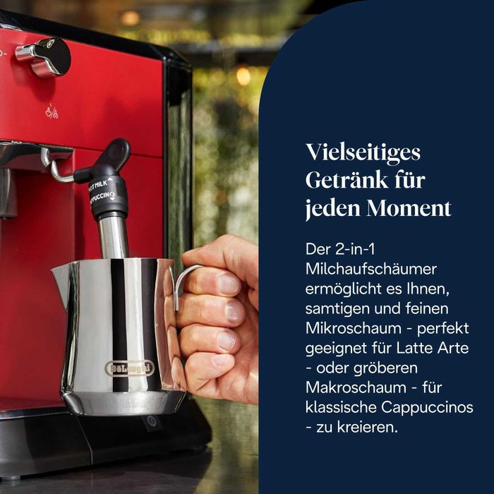 Еспресо кафемашина Delonghi Dedica EC685.R, изцяло метален корпус