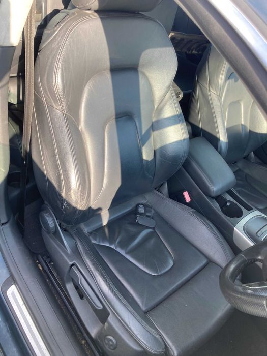 Седалки салон ауди а5 кожа кожен черен рекаро s-line