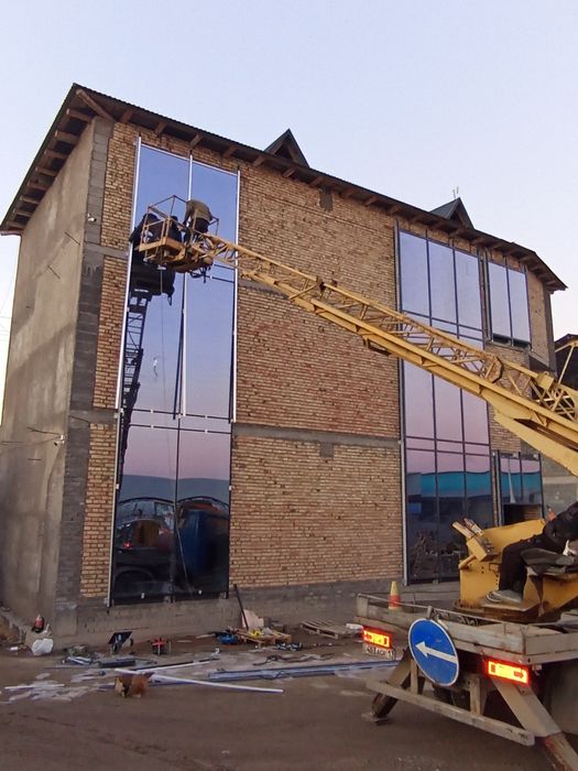 Пластик терезе, есік, витраж,