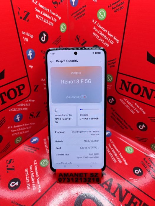 OPPO Reno13 F 5G Amanet SZ Non Stop