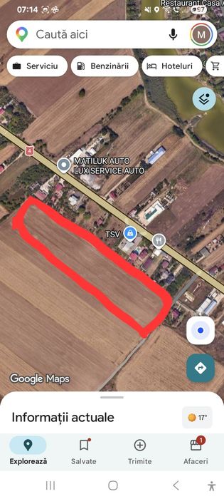 11.000m  teren intravilan Frumusani