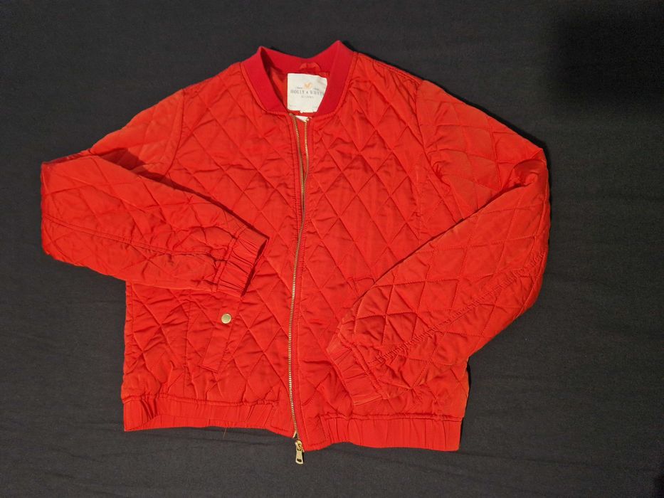 Червено ватирано бомбър яке Holly & Whyte by Lindex