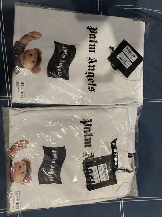 Tениска Palm Angels Pirate Bear Tee White.100% ориг.Нови.РазмерL и XXL