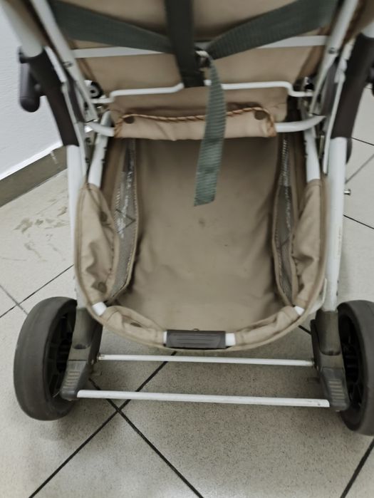 Carucior Landou, Bertoni, Combi, maner reversibil, Green & Beige Zephy