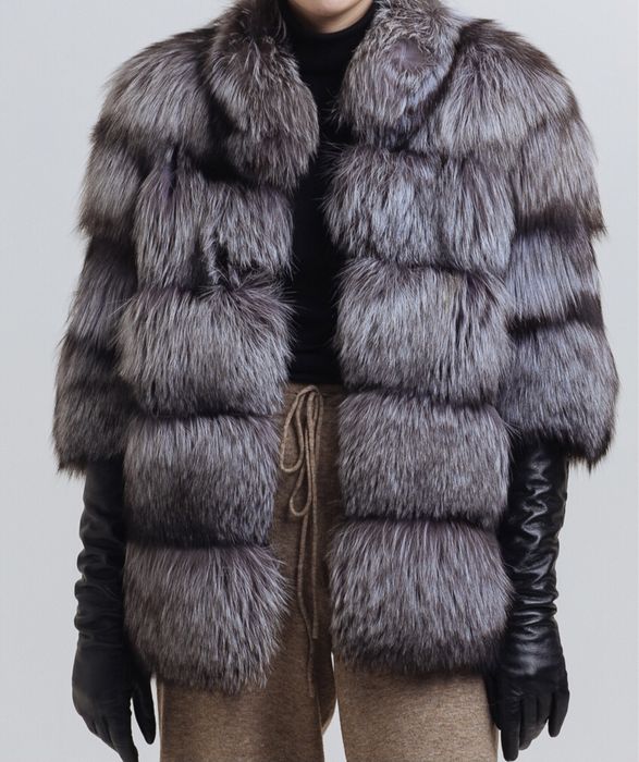 Шуба из чернобурки