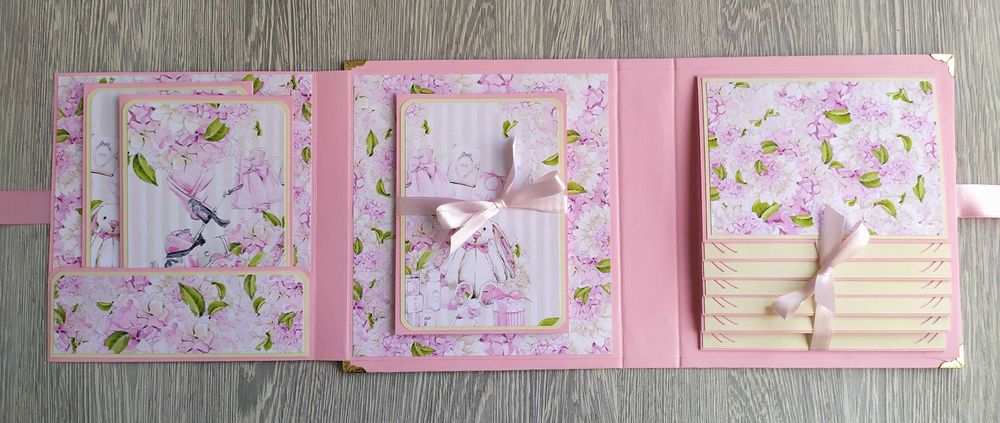 Скрапбук албум "Пухкаво зайче", ръчна изработка /53.51