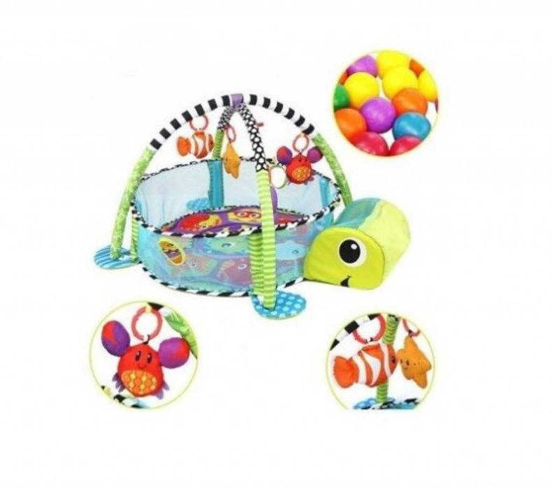 Център/басейн/кошара за игра с матрак за активност и кошара за бебета