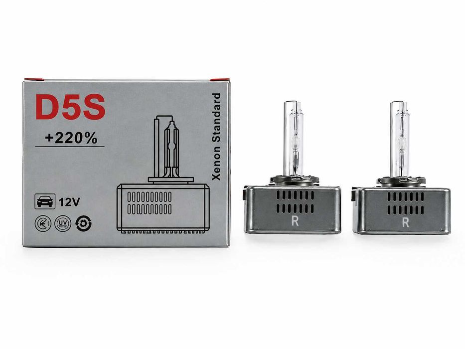 Set 2 becuri Xenon D5S 55W, 6000K, 9000 Lumeni, lumina alba rece