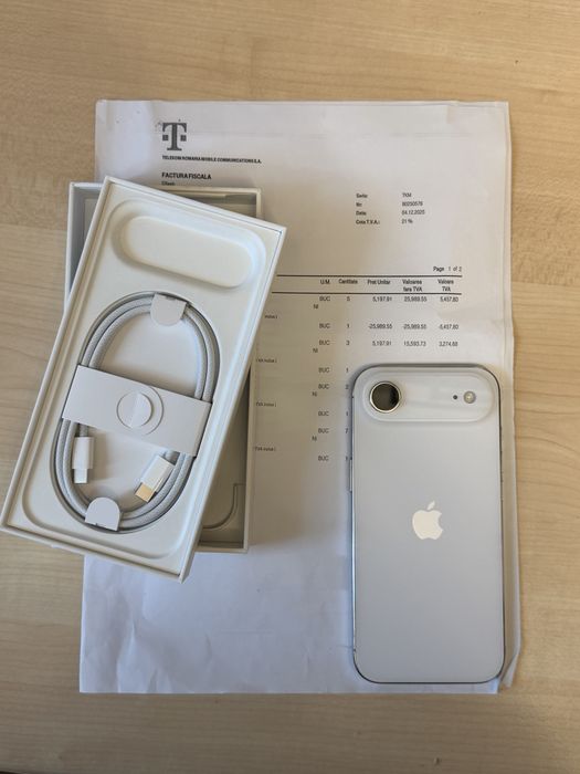 Iphone 17 air 256gb white 100% baterie