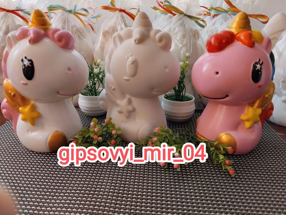 Распродажа! Все виды копилок-500 тг!Копилка -раскраска из гипса "Едино