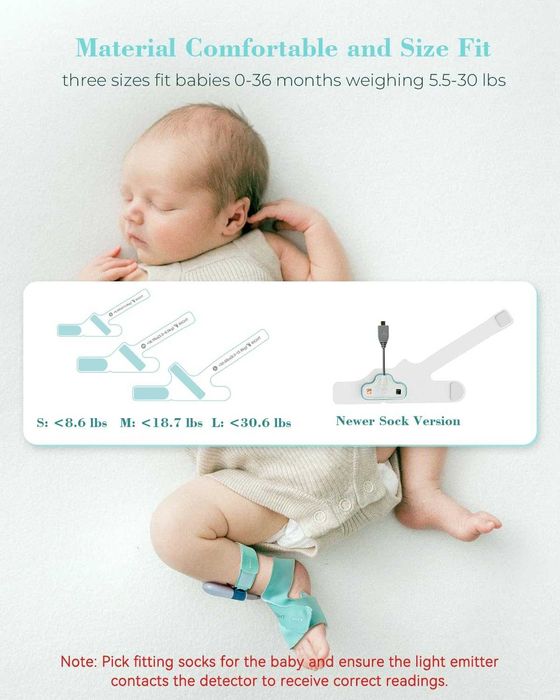 Бейбифон Babytone за наблюдение на сън, проследяване на сърдечната честота и движението на бебе