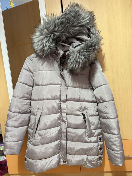Дамско зимно яке (сиво)