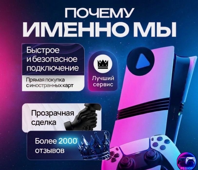Подписка PS PLUS - 500 игр на Playstation4/5 12 месяцев