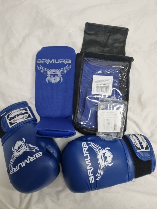 Echipament Armura copii pentru box, kickbox(mănuși, tibiere, gutiera)
