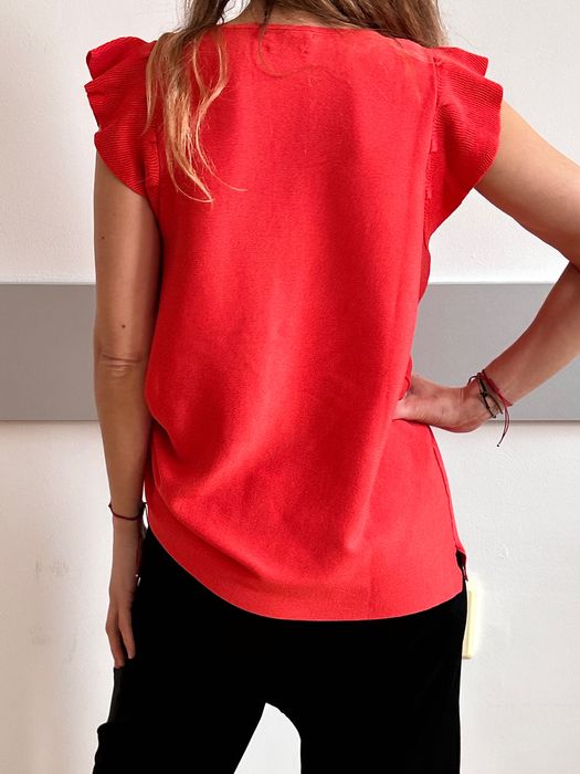 Нов авангардне арт панталон потур Zara & топ  Massimo Dutti