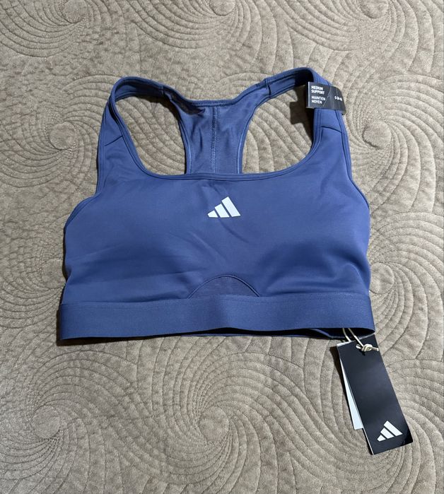 Новый спортивный топ бра Adidas оригинал (Размер S, подойдет на XS)
