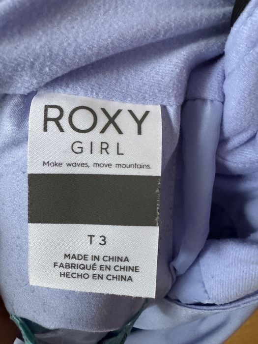 Ски екип за момиче Roxy T3 / 98-104 / 3-4 години + полар и термо бельо