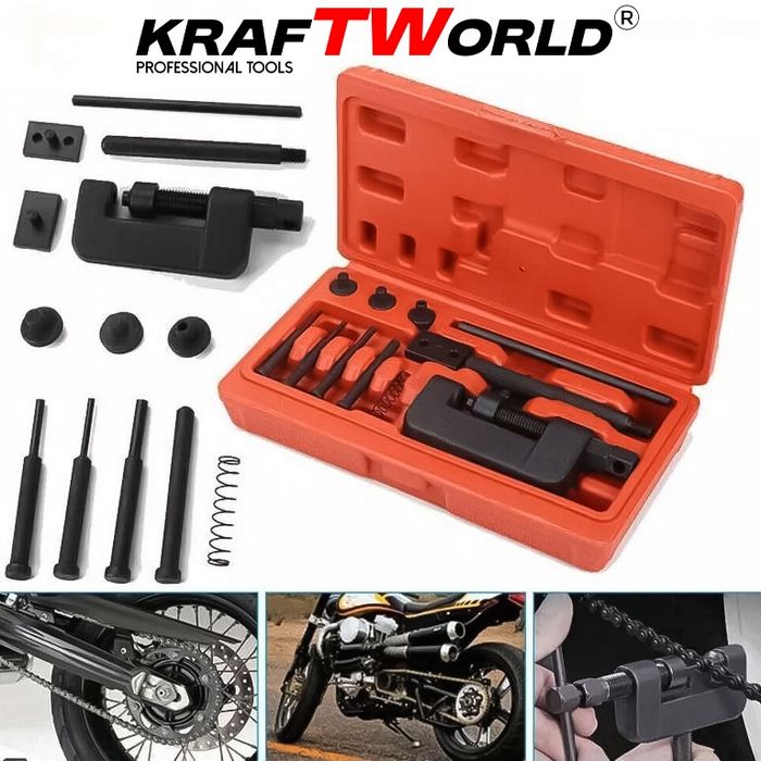 Професионален комплекр за занитване и разглобяване на мото и анг