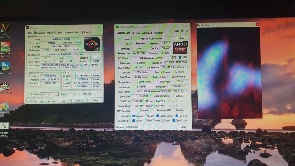 kit am4 a520m + ryzen 3600 + ssd 256gb optional RAM