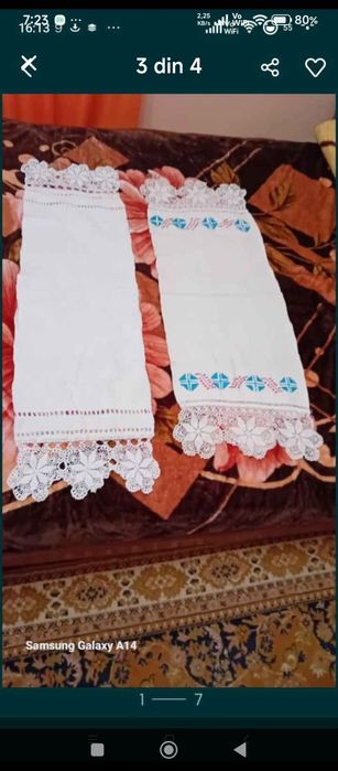 Ștergare vintage din bumbac