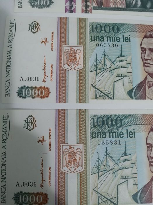 Bancnote vechi românia serii consecutive.