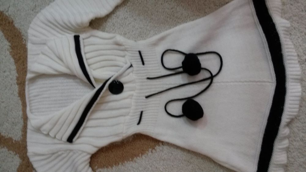 Вязаная туника с завясками