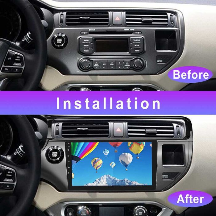 Навигация Двоен дин Мултимедия за KIA RIO 2012 Android 2 DIN  Киа Рио