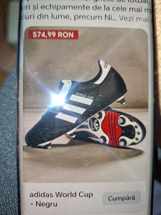 Ghete fotbal adidas original,noi,nefolosite,nr 41,5