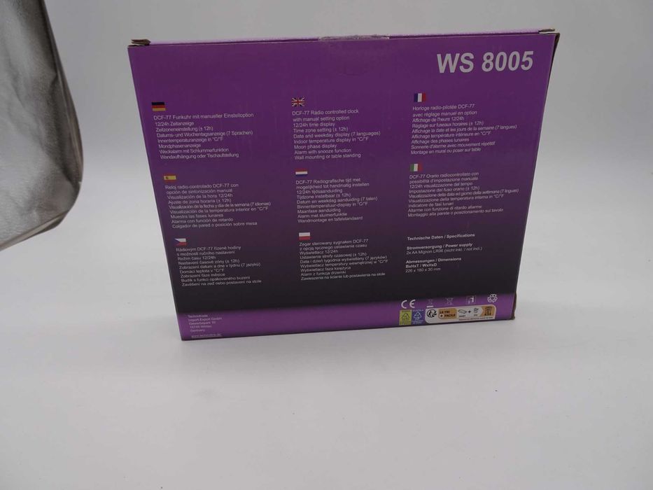 Ceas digital radio-controlat Techno Line WS 8005