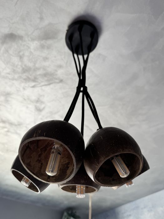 Lustra nuca cocos 5 becuri Haiki Urban Nature