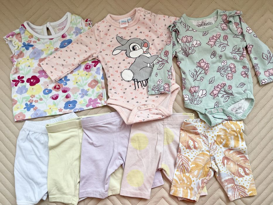 Летни дрехи и рокли за момиче 0 до 9 месеца