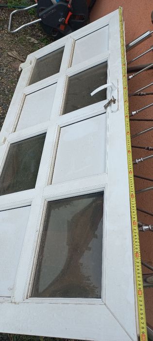 Ușă termopan cu sticlă bombată, fără toc!