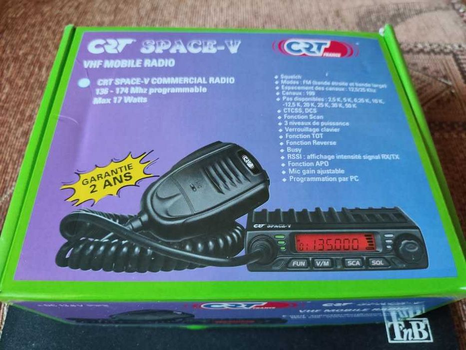 statie radio vhf taxi crt v space 17w