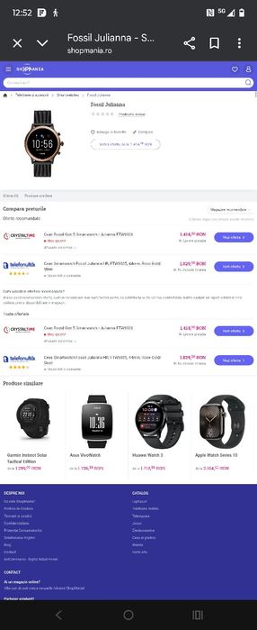 Ceas smartwach Fossil