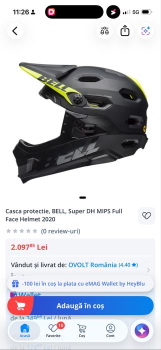Casca Bell fullface si ochelari