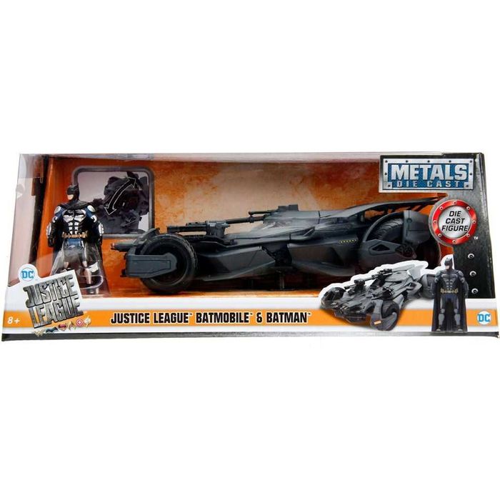 Jada,Toys  Batman si Batmobile Figurina + macheta Justice League 1: 24