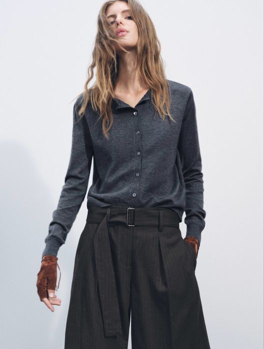 Серый кардиган Zara