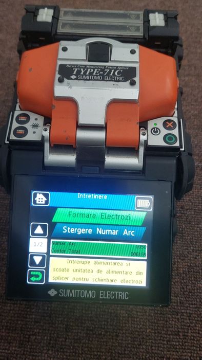 Fiber optic splicer Sumitomo 71c incarcator aparat sudura fibra optica